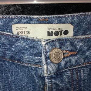 Topshop medium wash tall jean 28x36